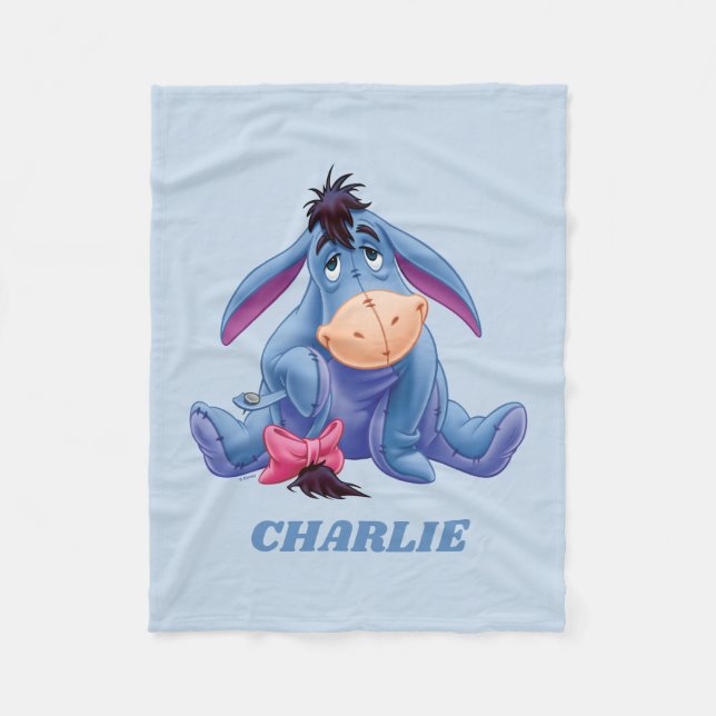 Personalized Eeyore Fleece Blanket (Front)