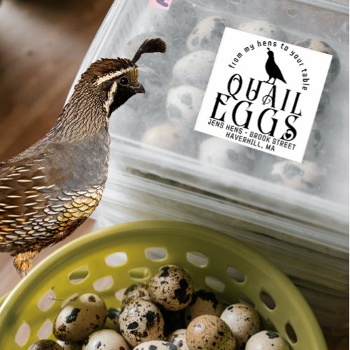 PERSONALIZED EGG CARTON LOGO Quail Eggs with Heart Rubber Stamp