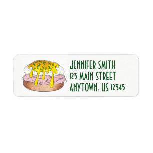 Personalized Eggs Benedict Food Foodie Cook Chef Label