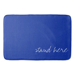 Personalized Egyptian Blue Bath Mat