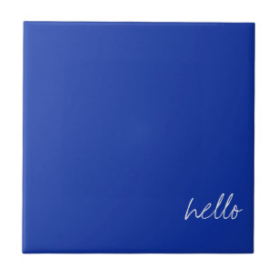 Personalized Egyptian Blue Ceramic Tile