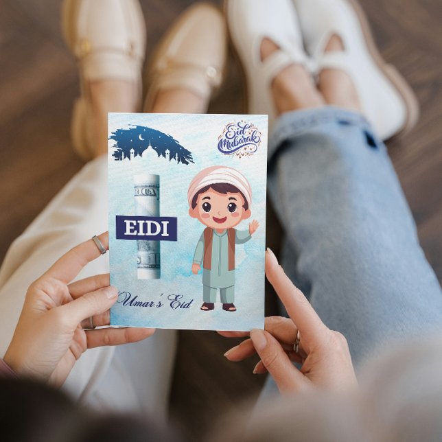 Personalized Eid Mubarak/Eid Greeting For Kids Invitation (Creator Uploaded)