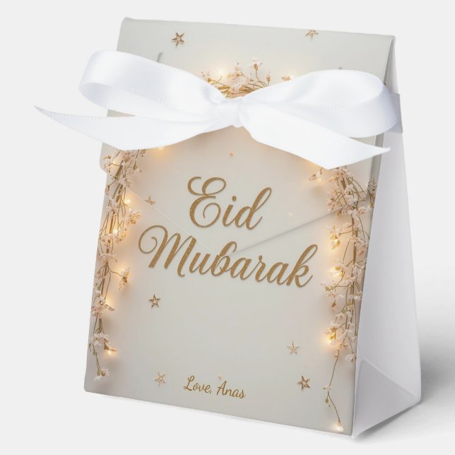 Personalized Eid Mubarak  Favor Boxes (Front)