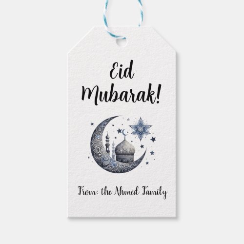 Personalized Eid Mubarak Gift Tags