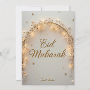 Personalized Eid Mubarak  Holiday Card