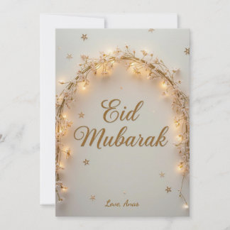 Personalized Eid Mubarak Holiday Card