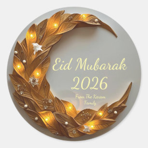 Personalized Eid Mubarak Muslim Stickers Gifts
