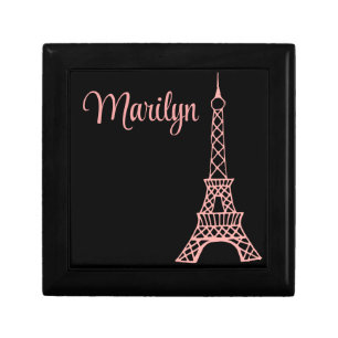 Personalized Eiffel Tower Jewelry Gift Box