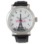 Personalized Eiffel Tower Paris Watch at Zazzle