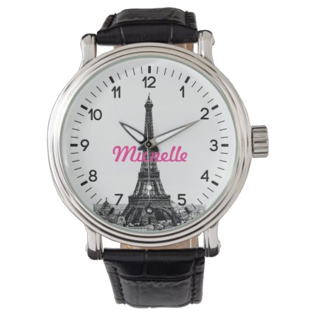Personalized Eiffel Tower Paris Watch