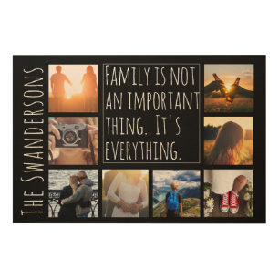 Personalized Eight Frame Quote Wood Wall Art