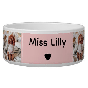 Personalized Eight Image Pet Bowl