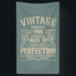 Personalized eighty vintage 80th birthday party banner<br><div class="desc">Make your birthday special with this unique design. Add a touch of sophisticated elegance to your birthday celebration with our exquisite, one-of-a-kind designs. These graphics bring sophistication and originality to any product, creating a memorable and stylish gift. They are perfect for those who appreciate a touch of timeless glamour on...</div>