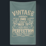 Personalized eighty vintage 80th birthday party banner<br><div class="desc">Make your birthday special with this unique design. Add a touch of sophisticated elegance to your birthday celebration with our exquisite, one-of-a-kind designs. These graphics bring sophistication and originality to any product, creating a memorable and stylish gift. They are perfect for those who appreciate a touch of timeless glamour on...</div>