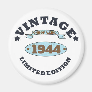 Personalized eighty vintage 80th birthday party magnet