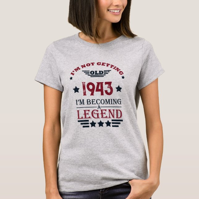 Personalized eighty vintage 80th birthday party T-Shirt (Front)