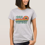 Personalized eighty vintage 80th birthday party T-Shirt<br><div class="desc">Add some originality to your wardrobe with this vintage sunset birthday graphic design featuring stylish typography font lettering. It's a great gift idea for men,  women,  husbands,  wives,  grandma,  and grandpa who will love this unique artwork. Perfect as a funny holiday present for your birthday celebration.</div>