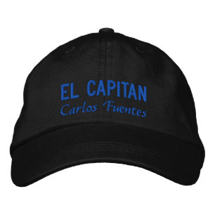 Personalized El Capitan Spanish Blue Fishing Embroidered Baseball Cap