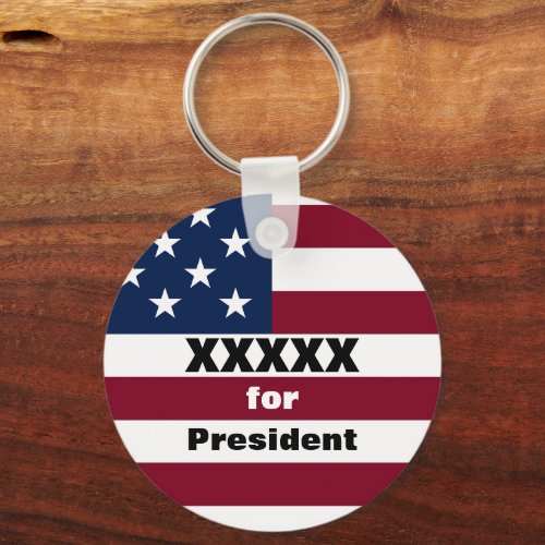 Personalized Election  Contact Info Keychain