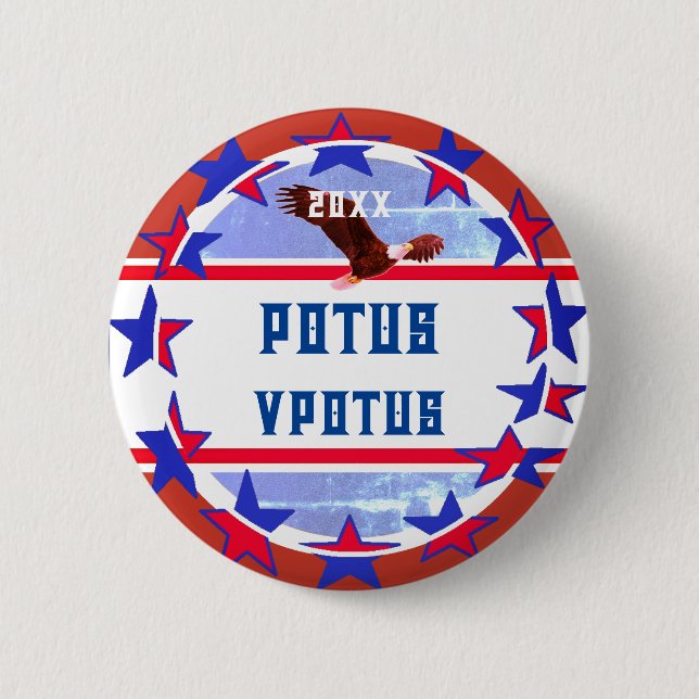Personalized -  Election Potus - Vice Potus Button (Front)
