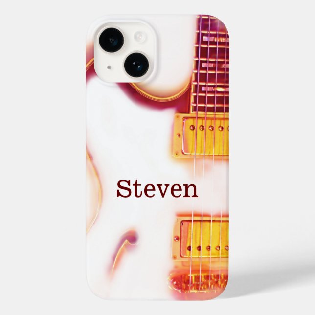 Personalized Electric Guitar Case-Mate iPhone Case (Back)