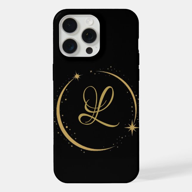 Personalized Elegance: Monogram for Timeless Style iPhone Case (Back)