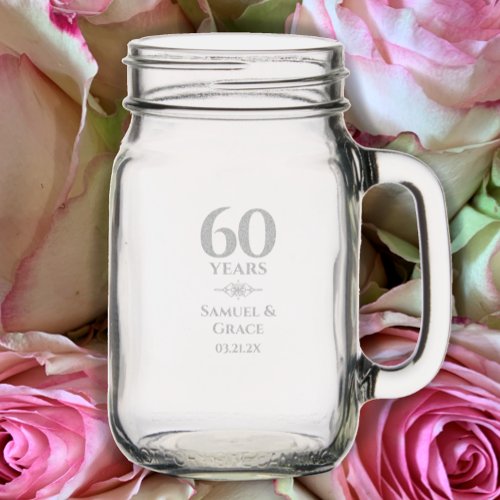 Personalized Elegant 60th Diamond Anniversary Gift