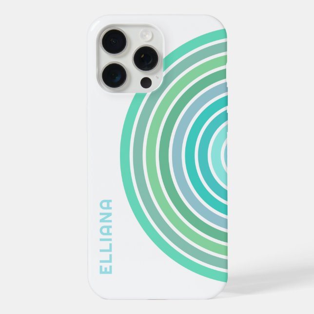 Personalized Elegant Abstract Art Stripes Pattern Iphone Case (Back)