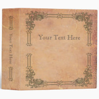 Personalized, elegant and retro: Fake Leather Binder