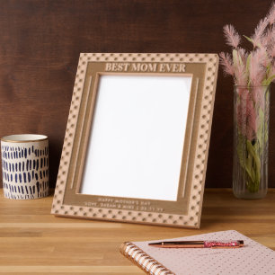 Personalized Elegant Best Mom Ever Mother's Day Engraved Frames