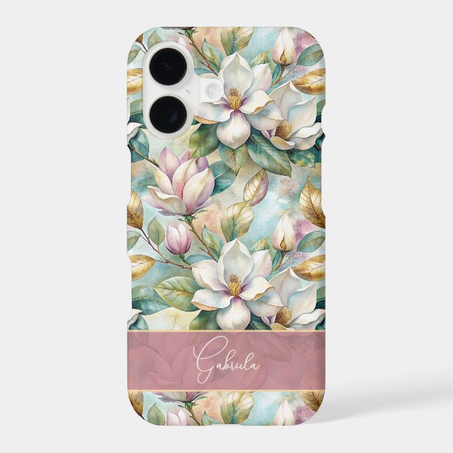 Personalized Elegant Blossom Gold Case-Mate iPhone Case (Back)