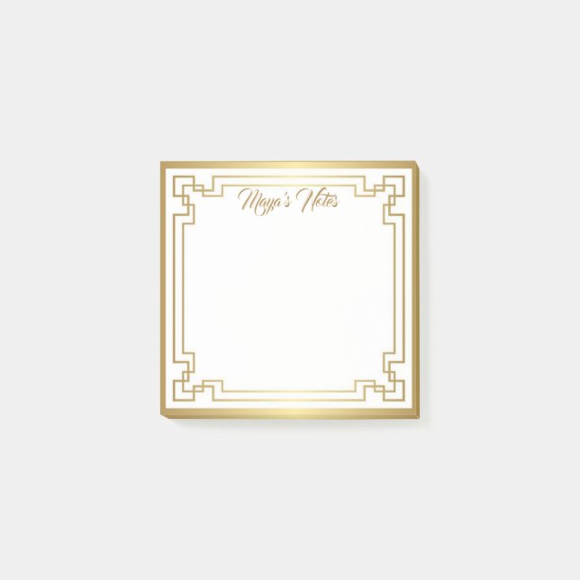 personalized elegant border notes (Front)