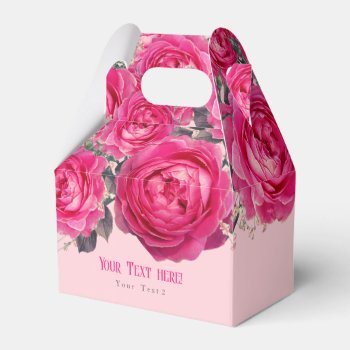 Personalized - Elegant Bouquet Of Roses Favor Boxes by DesignByLang at Zazzle