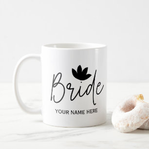 Personalized Elegant Bride Weddings Coffee Mug