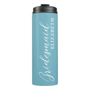 Personalized Elegant Bridesmaid Thermal Tumbler