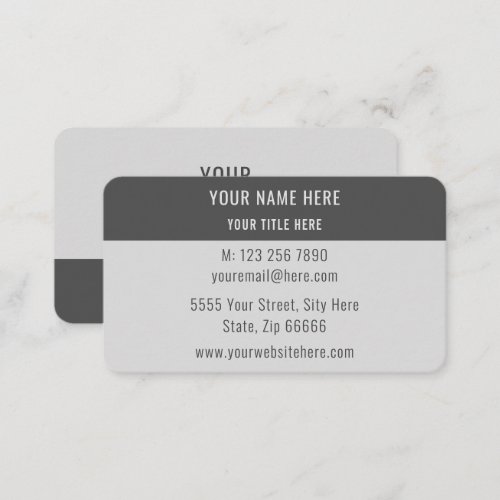 Personalized Elegant Business Card Your Text Info