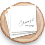 Personalized Elegant Cheers Hand Lettering Wedding Napkins