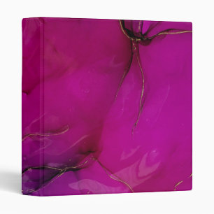 Personalized Elegant Chic Luxury Faux  3 Ring Bind 3 Ring Binder