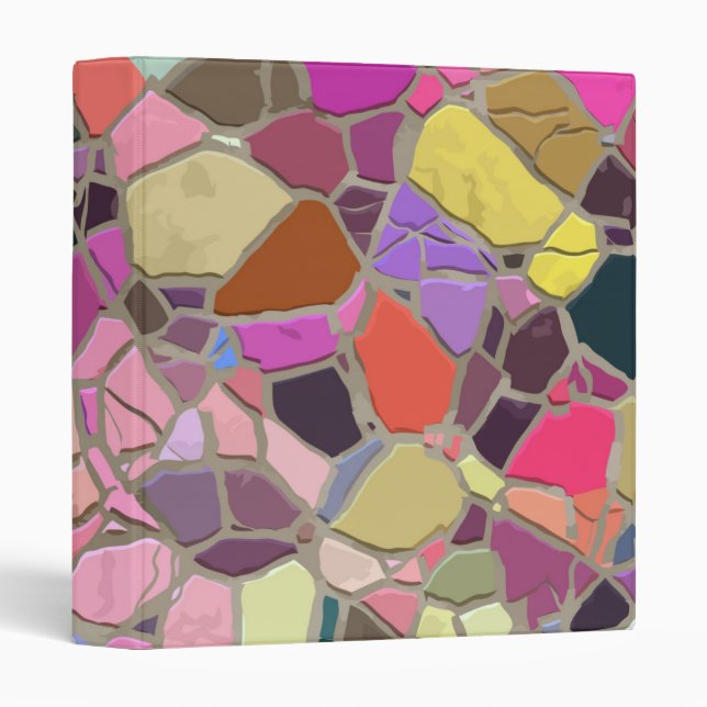 Personalized Elegant Chic Luxury Faux  3 Ring Bind 3 Ring Binder (Front/Spine)