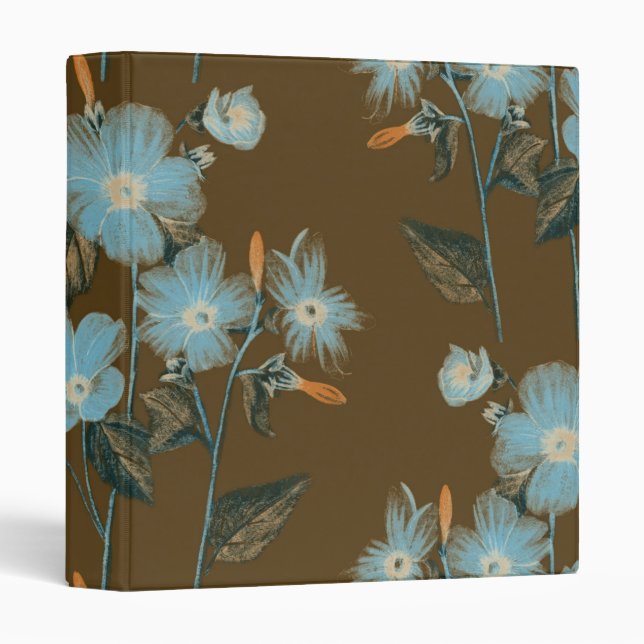 Personalized Elegant Chic Luxury Faux  3 Ring Bind 3 Ring Binder (Front/Spine)