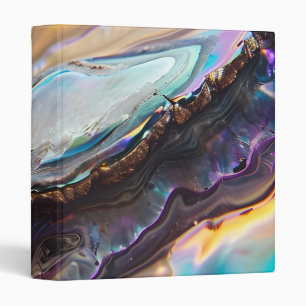 Personalized Elegant Chic Luxury Faux 3 Ring Bind 3 Ring Binder