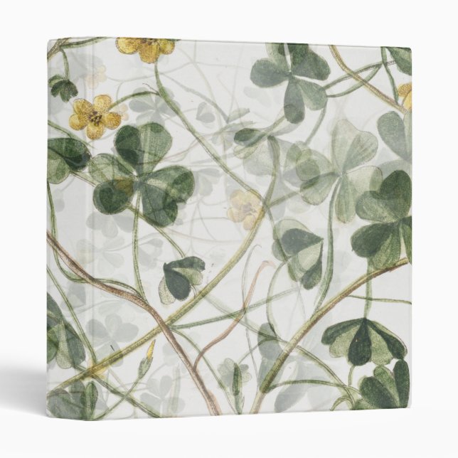 Personalized Elegant Chic Luxury Faux  3 Ring Bind 3 Ring Binder (Front/Spine)