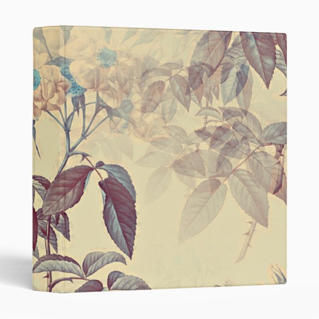 Personalized Elegant Chic Luxury Faux  3 Ring Bind 3 Ring Binder (Front/Spine)