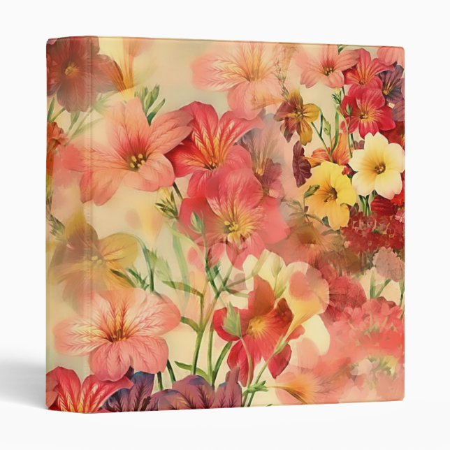 Personalized Elegant Chic Luxury Faux  3 Ring Bind 3 Ring Binder (Front/Spine)