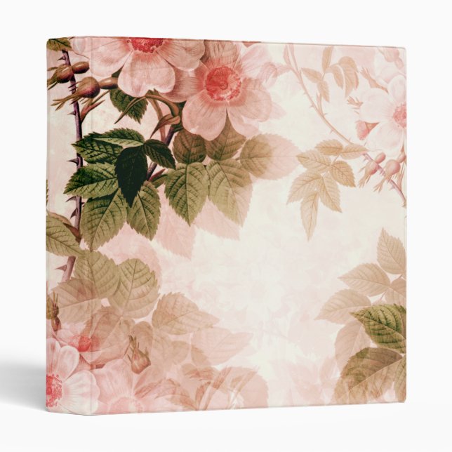 Personalized Elegant Chic Luxury Faux  3 Ring Bind 3 Ring Binder (Front/Spine)