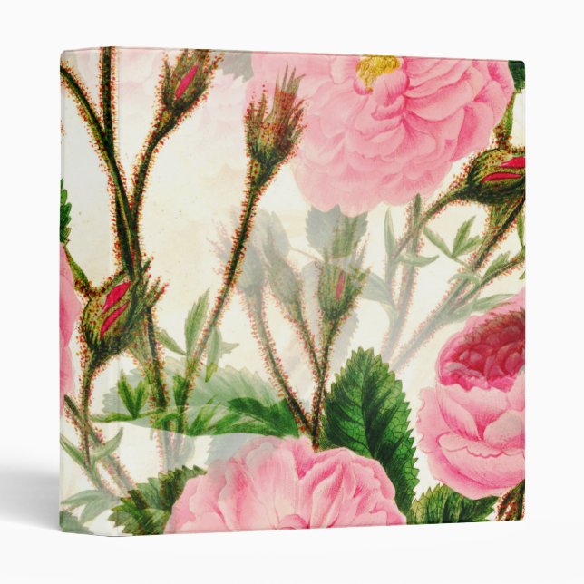 Personalized Elegant Chic Luxury Faux  3 Ring Bind 3 Ring Binder (Front/Spine)