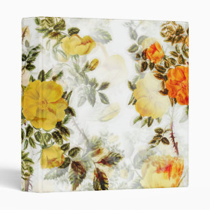 Personalized Elegant Chic Luxury Faux  3 Ring Bind Binder