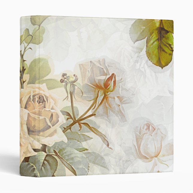 Personalized Elegant Chic Luxury Faux  3 Ring Bind Binder (Front/Spine)