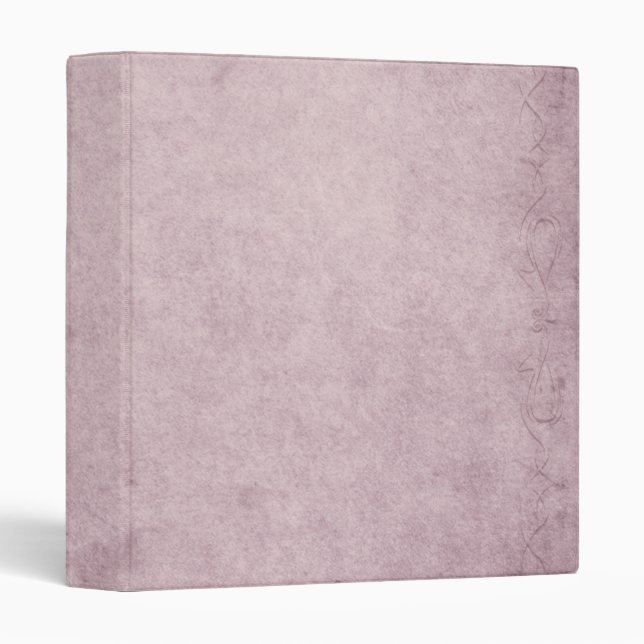 Personalized Elegant Chic Luxury Faux  3 Ring Binder (Front/Spine)