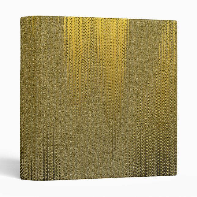 Personalized Elegant Chic Luxury Faux  3 Ring Binder (Front/Spine)